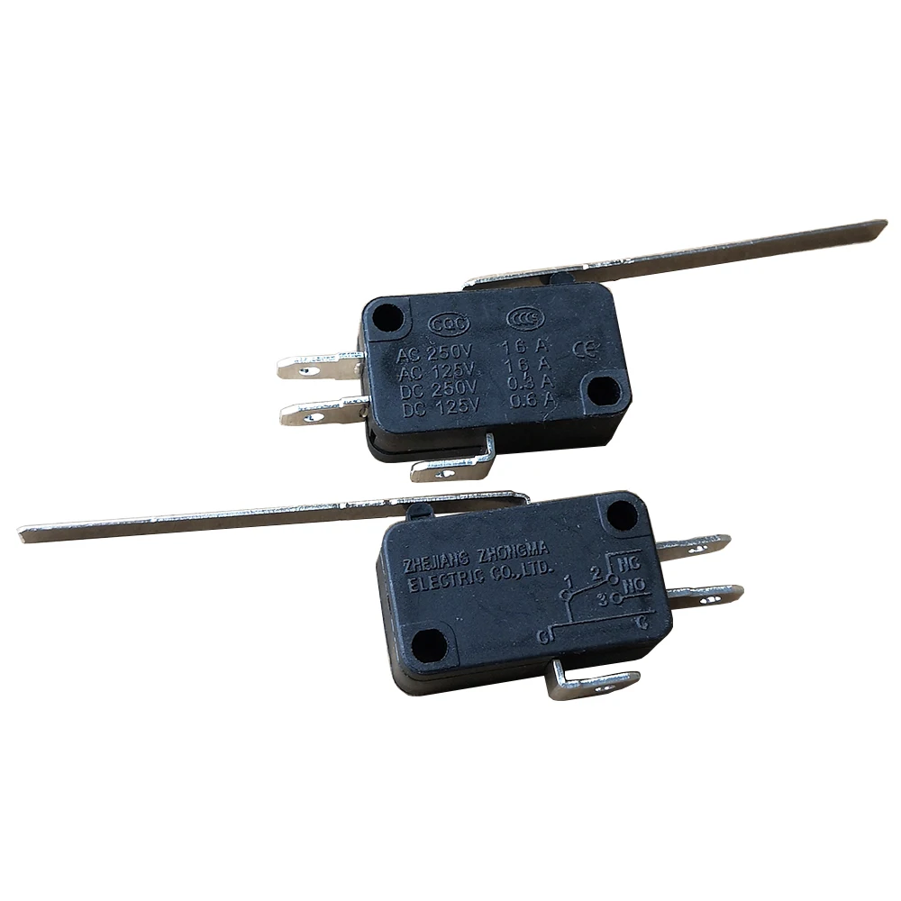 

LEMA KW7-9 SPDT Длинные рычажные микропереключатели Мгновенный микропереключатель 125 В 250 В 16 А 1 нормально открытый 1 нормально закрытый 1НО 1НЗ, 4 шт.