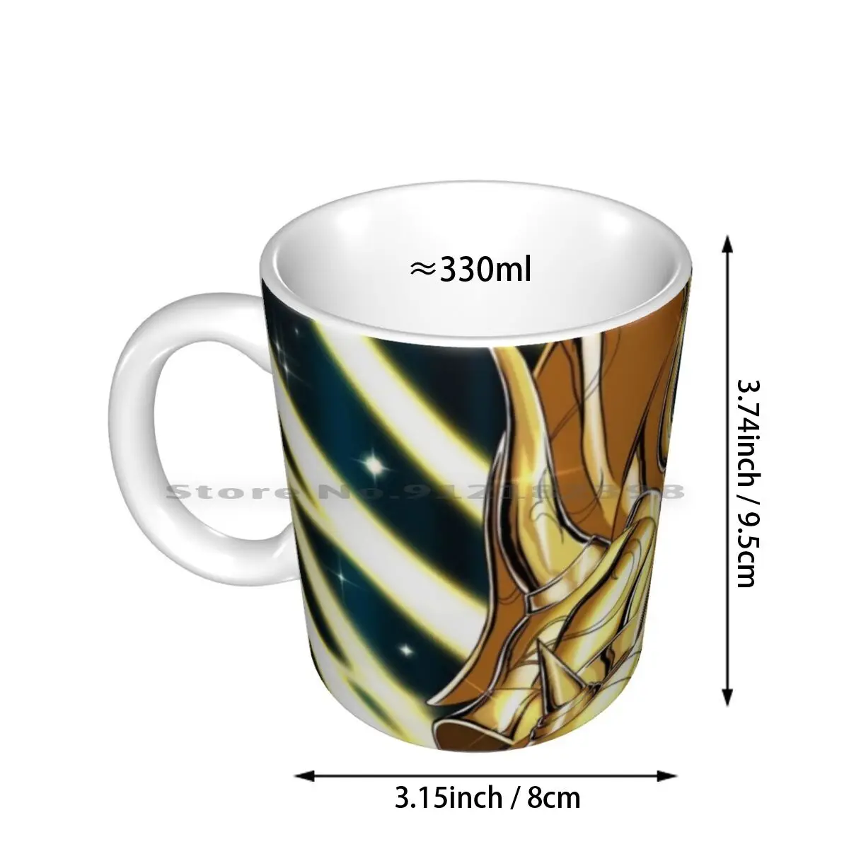 Taurus Aldebaran Ceramic Mugs Coffee Cups Milk Tea Mug Saint Seiya Taurus Aldebaran Anime Manga Saintseiya Soul Of Gold