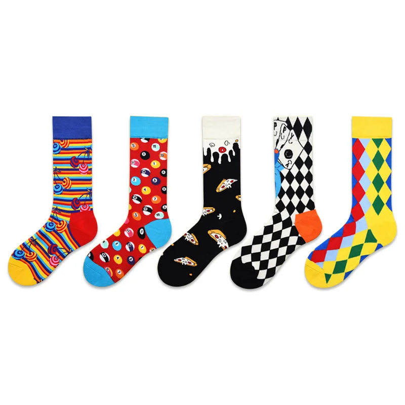 New Swedish fashion brand socks female geometric cartoon animal high tube color female socks socks in tube