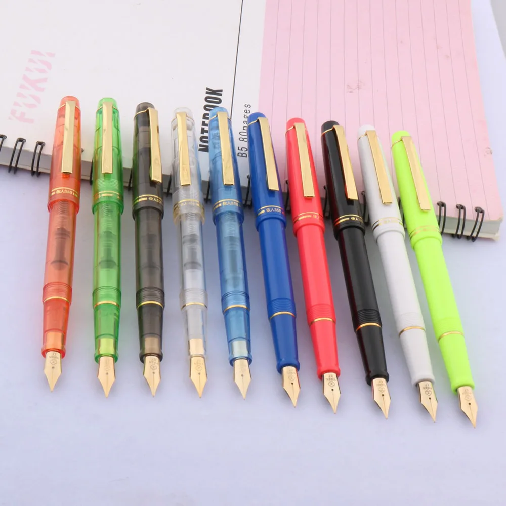1 Pc High Quality Posture Correction Plastic Fashion Colorful Rotation EF Nib Fountain Pen