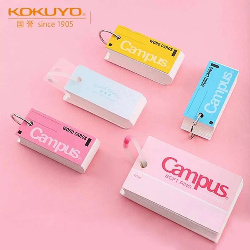 

1Pcs Japanese KOKUYO Campus Loose-leaf Mini Notebook English Word Book Portable Buckle Easy To Tear Blank Page Notebook