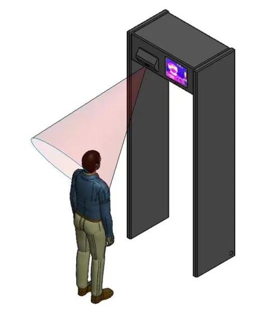 Infrared imaging thermometer Human temperature detection door security gate