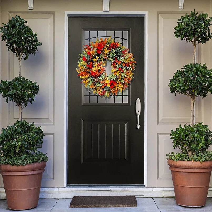 

Artificial Plants Eucalyptus Wreaths Background Wall Window Wedding Party Diy Gifts Christmas Decorations Home Room Yard Garden