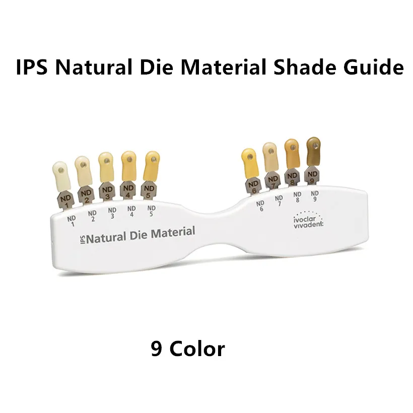 1Pc Dental Porcelain Teeth Denture Teeh Color Shade Board Guide IPS Natural Die Material ND1-9 9/16/20Color