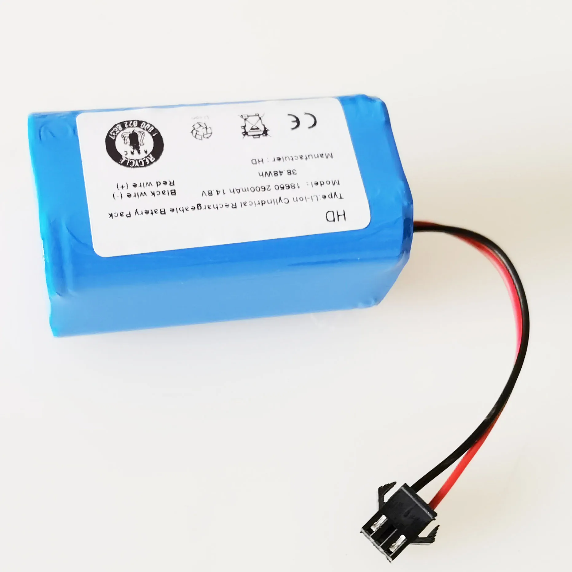 14.8v 2600mah recarregável li-ion bateria para seebest d850 d751 d750 d730 d720 ecovacs cen360 ordensvor x500 aspirador de pó