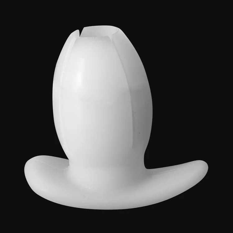 Men Women Silicone Anal Dilator Hollow Petal Tunnel Butt Plug Anal Expander Vaginal Speculum Expansion Sounding Anal Sex Toys