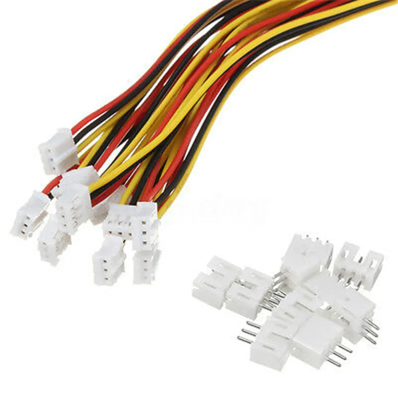 Mini Mirco JST PH 2.0MM 2Pin 3Pin 4Pin 5Pin 6Pin 7Pin 8Pin 9Pin 10Pin Male Female Connector Plug Wires 30cm 26AWG Cables 10 Sets