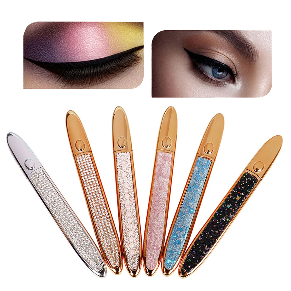 6 Kleuren Zelfklevende Wimpers Eyeliner Langdurige Geen Lijm Sneldrogend Wimpers Tool Steken Eye Liner Pencil Make-Up Cosmetische