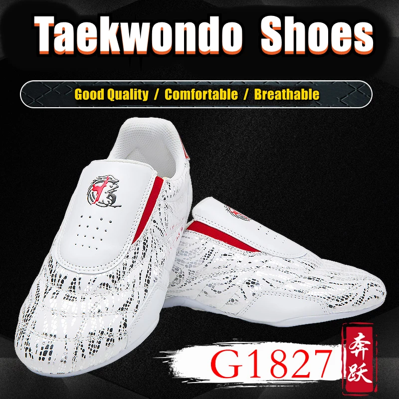 Unisex High Quality Breathable Men Women White Taekwondo Shoes Martial Arts Sneaker Kids Sport Shoes Training Competition Boxing