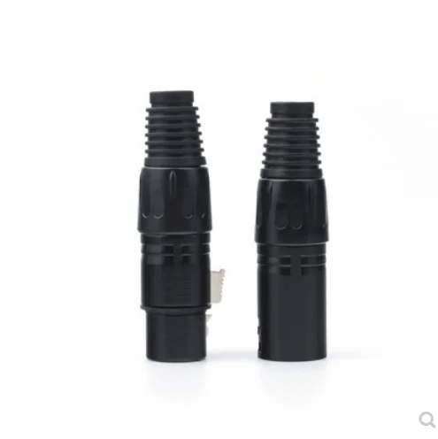 Pure copper core XLR male and female three-core microphone plugs