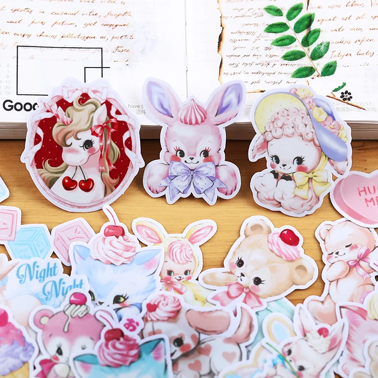 28pcs  Cute animal cartoon stickers/Scrapbooking Stickers /Decorative Sticker /DIY Craft Photo Albums