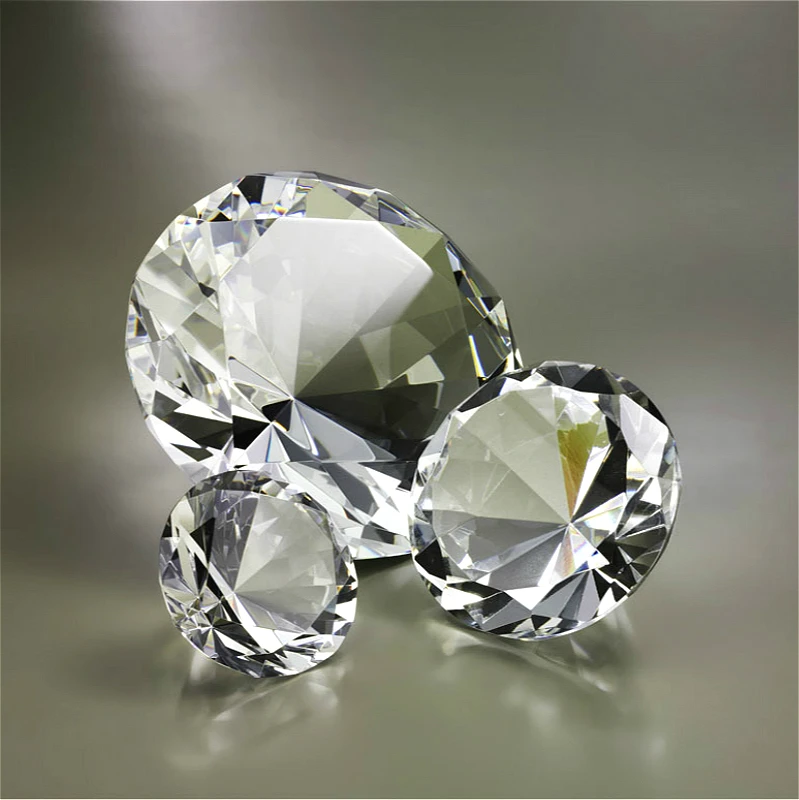 

30mm-200mm Clear Crystal Glass Diamond FengShui Ornaments Home Decorative Ball For Wedding Miniatures Accessories Gifts