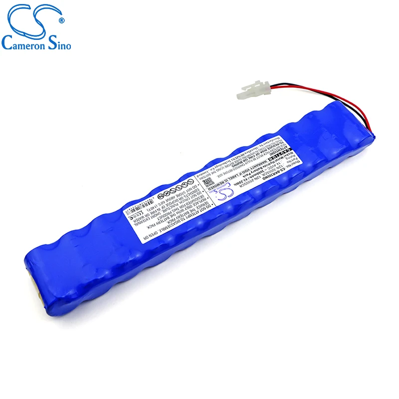 CameronSinoแบตเตอรี่สำหรับBruker 3002 IH Defibrillator Defigard 3002เหมาะกับ12N-1800SCRทางการแพทย์เปลี่ยนแบตเตอรี่3000MAh/43.20Wh