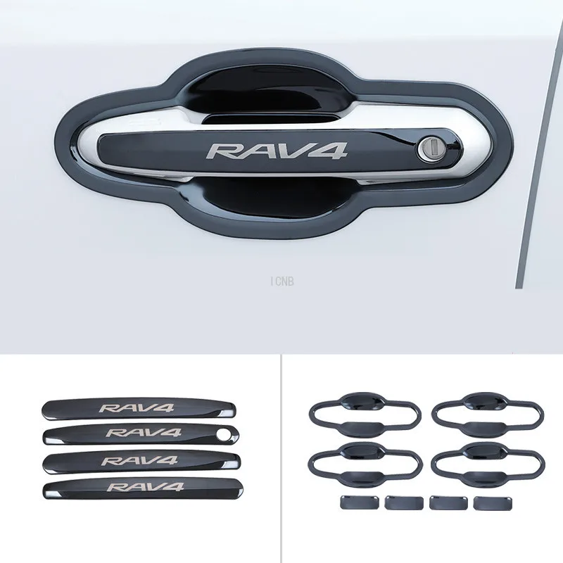 For Toyota RAV4 2019 2020 Stainless Steel Door Bowl Handle Accessories