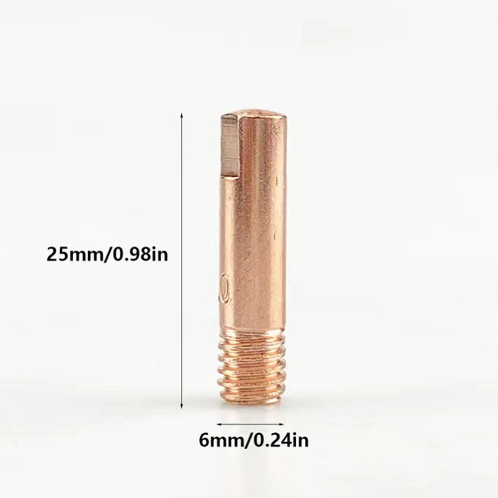 25pcs MIG MB15AK Set Of Nozzles For Welding Torch Swan neck Cap Tip Contact 0.8mm 0.6mm MB15 Ceramic Accessories WeldingMachine