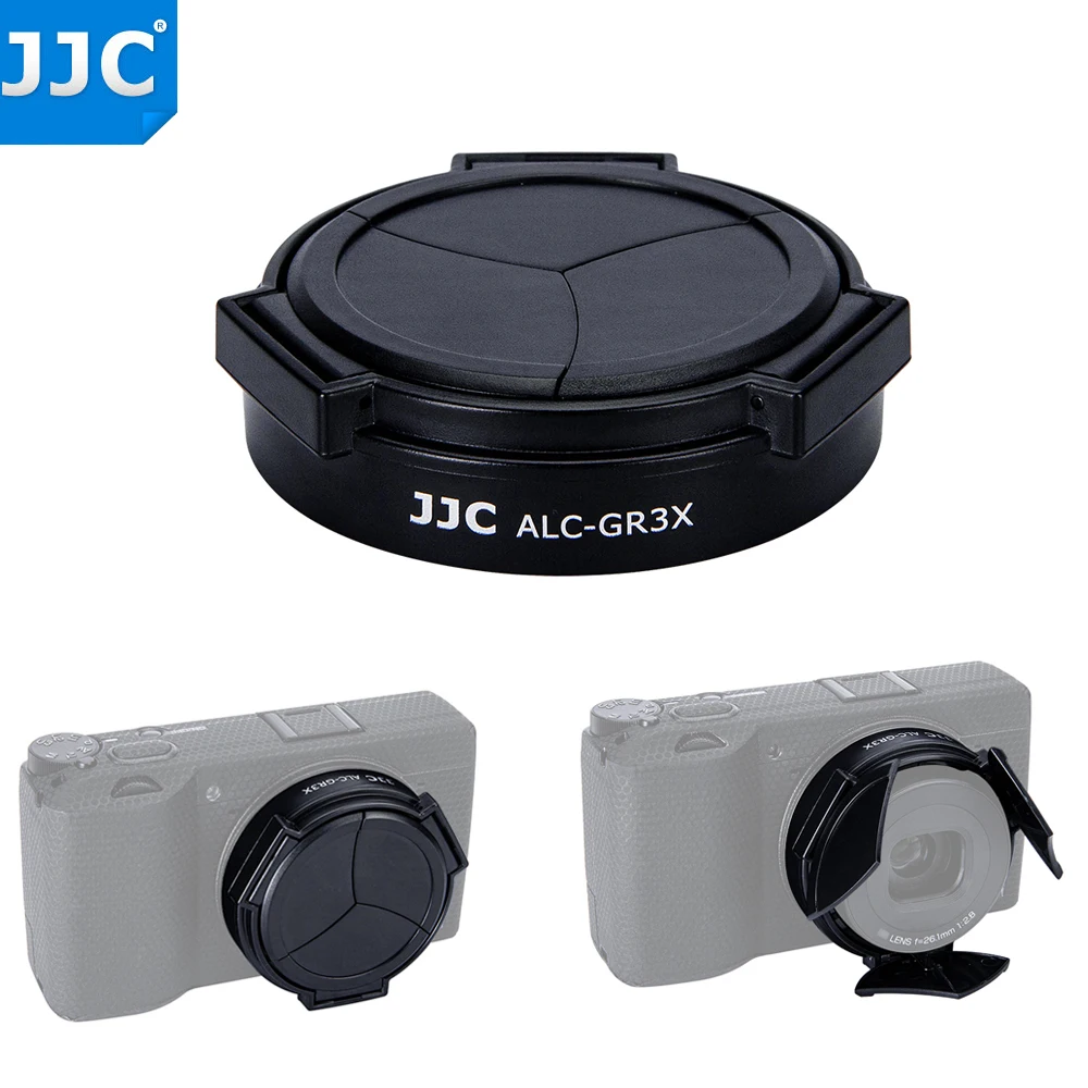 JJC Durable Lens Cap Designed for Ricoh GR II IIIx GR3x HDF Camera Automatic Lens Cap Cover Protector Photography Accessories