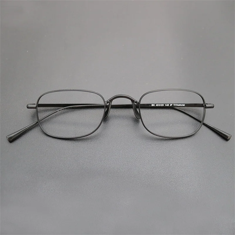 Japanese Square Eyewear Handmade Lightweight Men Glasses Small Frame for women Blue Blocking Eyewear Men Eyeglasses Titanium