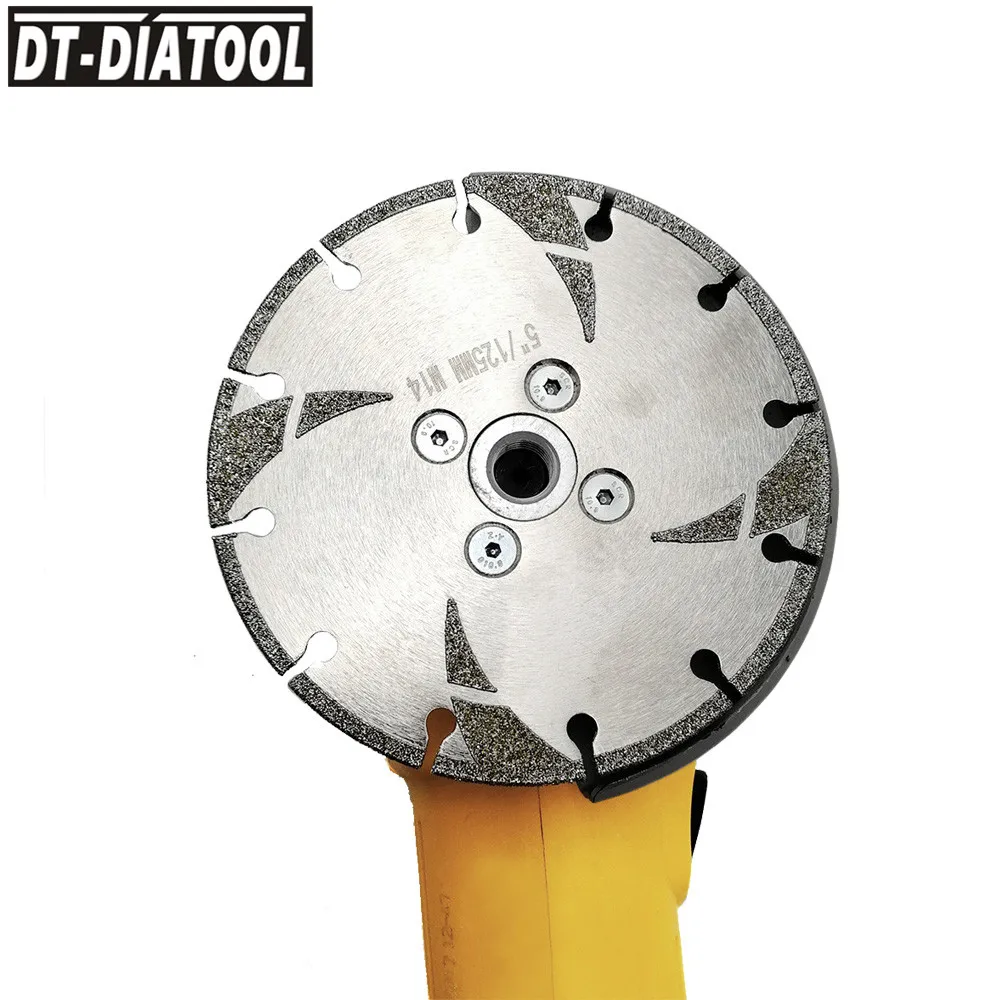 DT-DIATOOL 1 قطعة ضياء 4 "4.5" 5 "الماس قطع القرص مطلي عززت المنشار شفرة M14 موضوع للرخام الجرانيت الحجر