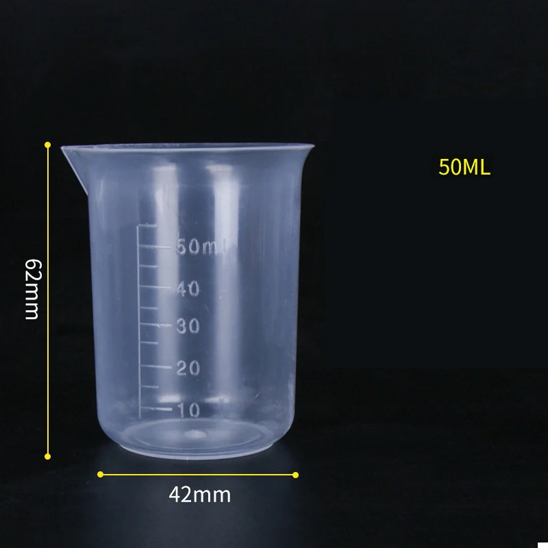 Labor Ausrüstung 100/500/100 0ml Transparent Kunststoff Messbecher Labor Skala Pipette Behälter Flüssigkeit Ausrüstung 1pc