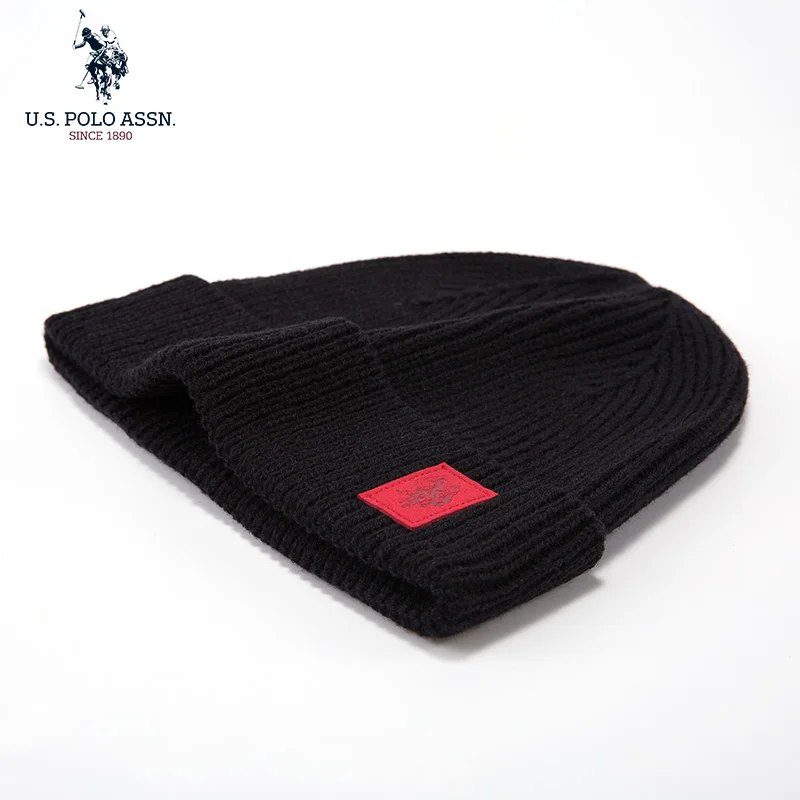 U.S.Polo Assn Autumn And Winter Men\'s And Women\'s  Knitted Hats Warm And Casual All-match Trendy Hip-hop Hats Sports Caps