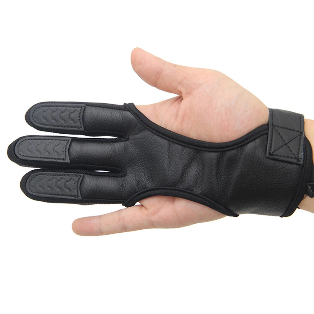 1Pc 3 Fingers High Elastic Hand Guard Protective Archery Bow Shooting Glove Outdoor Sports Accessories