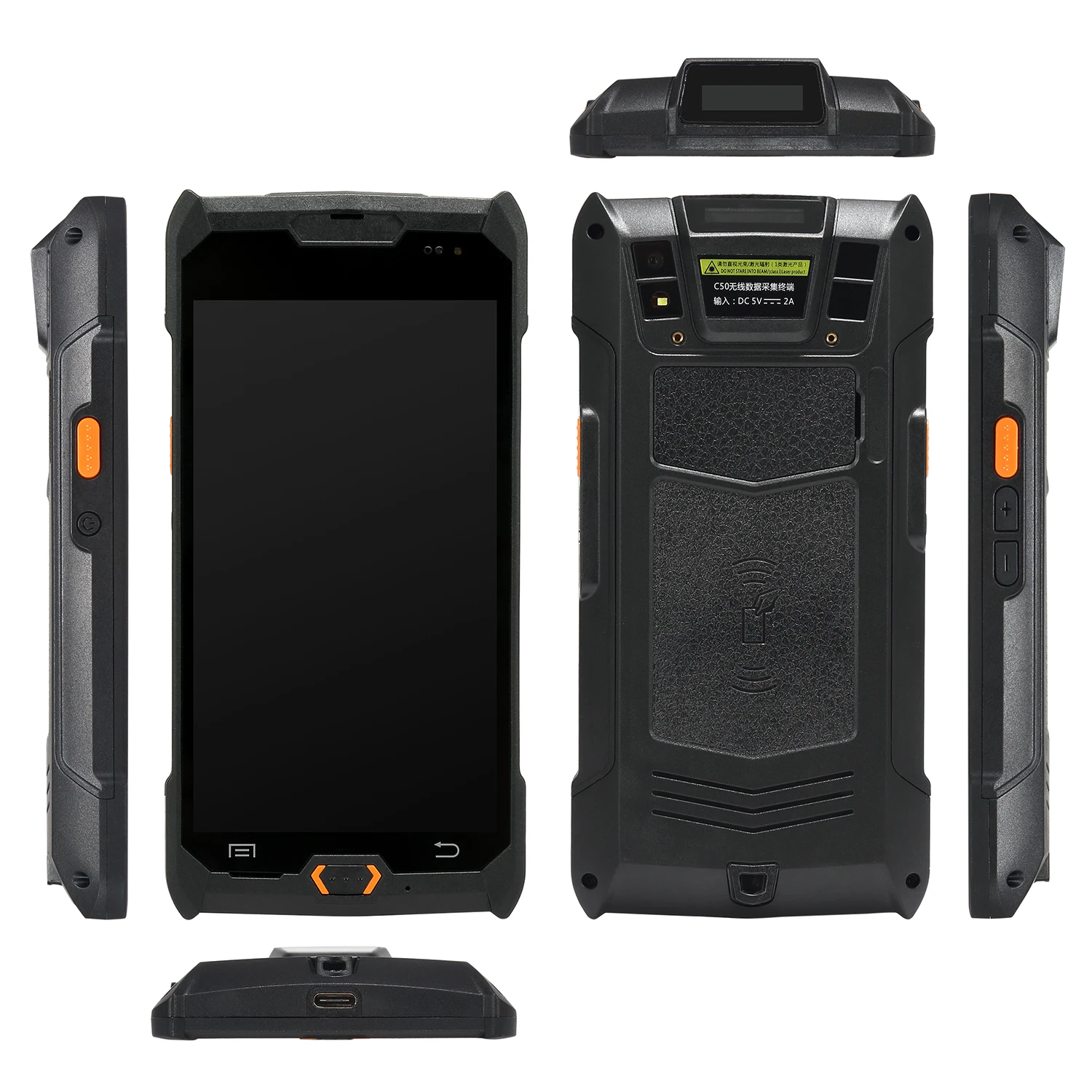 Imagem -05 - Dispositivo Portátil do Coletor de Dados do Varredor 1d & 2d qr com Wifi 4g Rfid Ip67 Pda Android 9.0 Terminal Handheld Ev-c50 Mais do Código de Barras