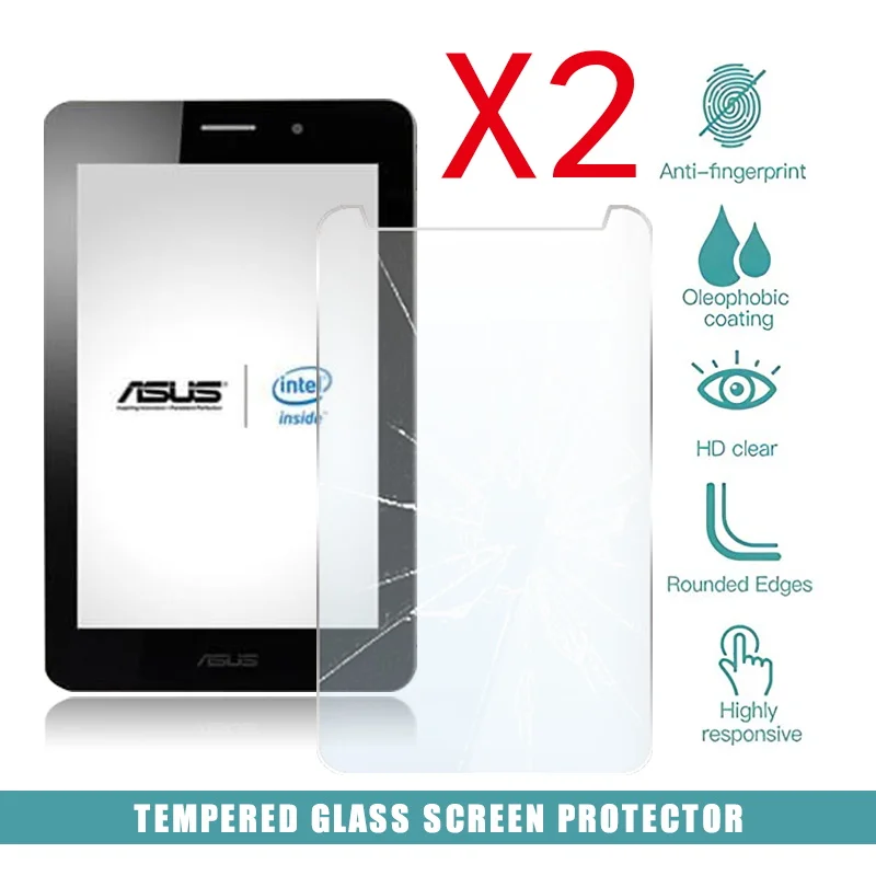 Cover protettiva per schermo in vetro temperato per Tablet 2 pezzi per Asus Fonepad 7 ME371MG pellicola temperata HD anti-schermo