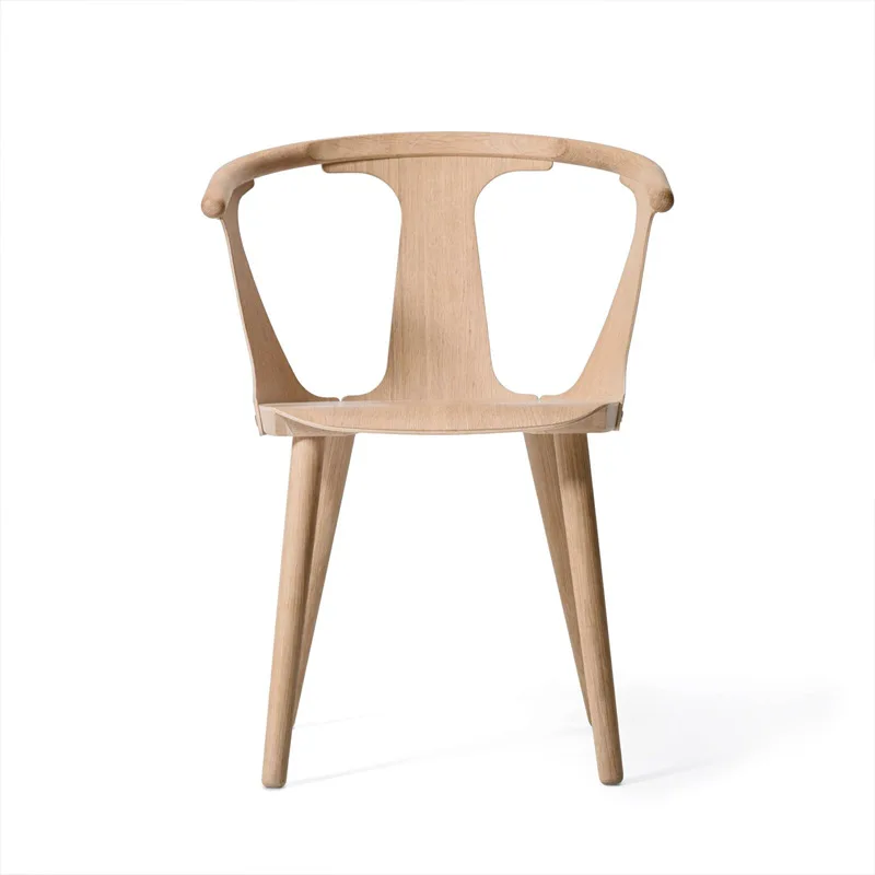 Sillas de comedor de madera maciza para el hogar, sillón de diseñador con respaldo Simple para cafetería, restaurante, Hotel