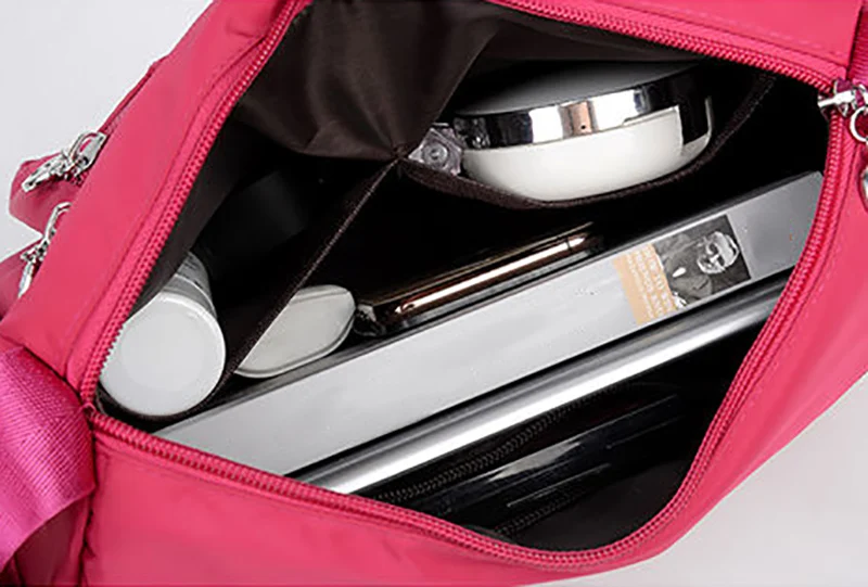 Große Kapazität Frauen Umhängetasche wasserdichte Tasche lässig Nylon Umhängetasche Geldbörse Handtasche leichte Reise Umhängetasche – Detail 39