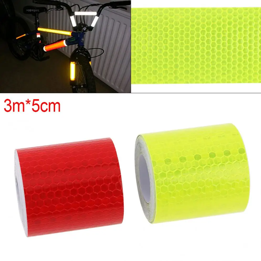 Universal Crystal Lattice PVC  Security Warning Reflective Tape Car Body Sticker for Cars / Trucks /  Motorcycles / Bicycles