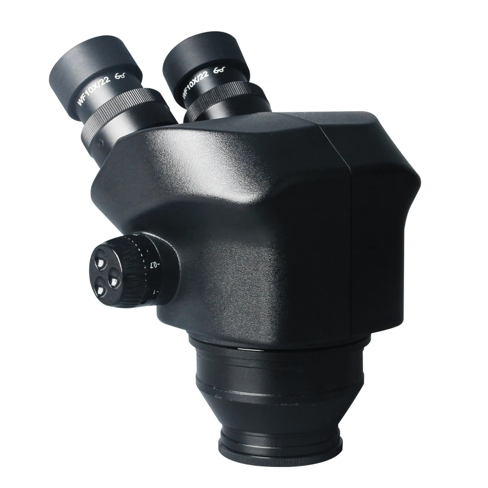 Imagem -04 - Zoom Contínuo Cabeça de Microscópio Estéreo 7x50x Microscópio Binocular Mais 0.5x 2.0x Barlow Lente Objetiva para Solda Pcb