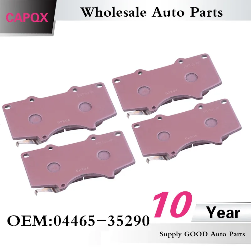 

CAPQX PAD KIT, DISC BRAKE, FRONT OEM#04465-35290 For FJ CRUISER, 4RUNNER ,HILUX ,LAND CRUISER PRADO 1999-2014