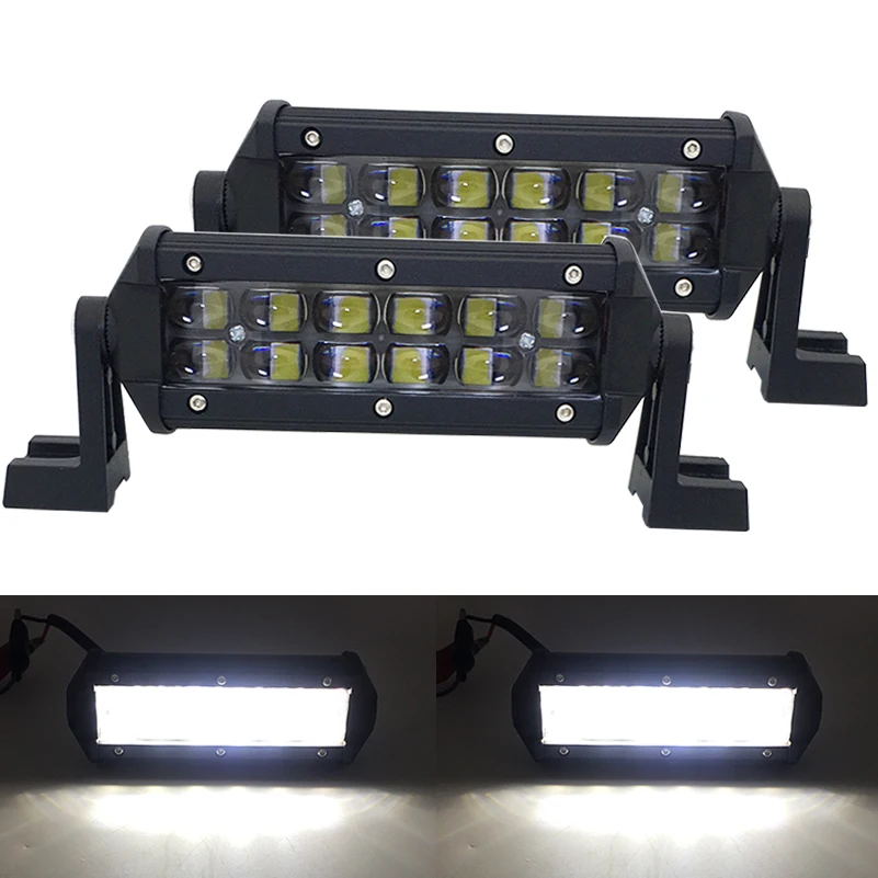 36W 12V/24V LED 작업 표시 줄 12LED 스포트 라이트 램프 운전 안개 Offroad offroad에 대 한 흰색 작업 자동차 빛 ATV SUV 4WD 자동차 stylin