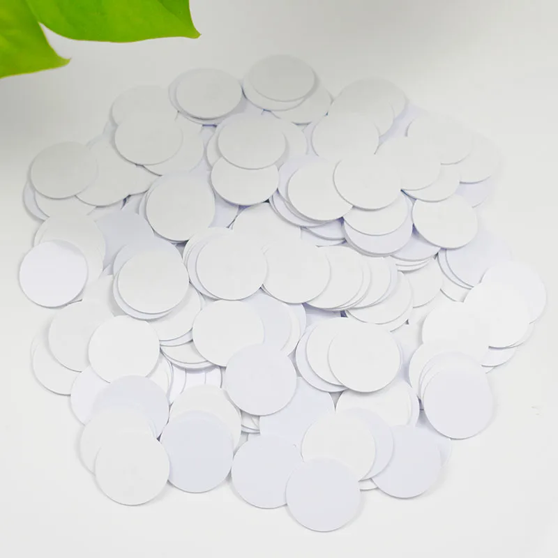 

1000pcs 125khz RFID EM4305 T5577 Rewritable Coin Card Adhesive Sticker Copy Clone Card Diameter 25mm