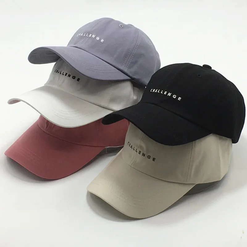 Embroidered Letters CHALLENGE Hip Baseball Cap for Women and Men Visors Cap Boys Girls Casual Snapback Hat Men Hip Hop Hats