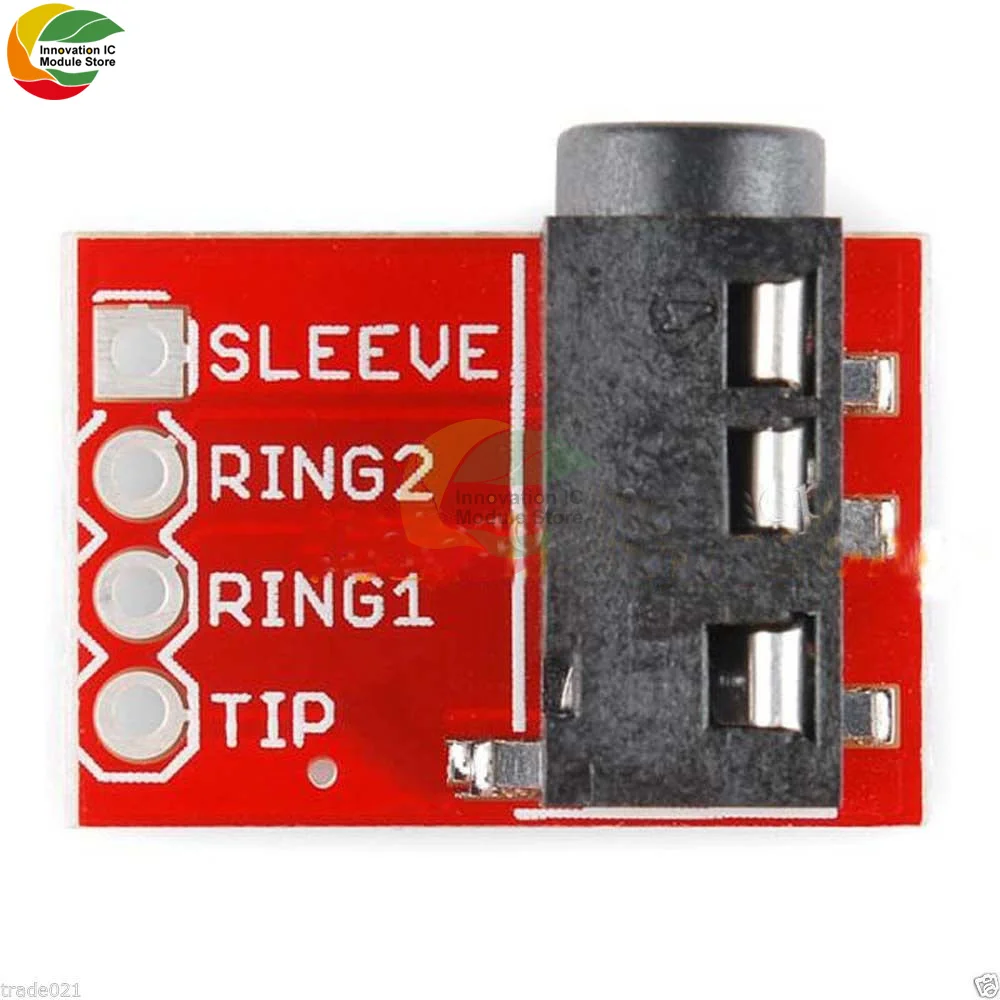 TRRS 3.5mm Jack Breakout Headphone Audio Stereo MP3 Socket Breadboard Expansion Connector Module