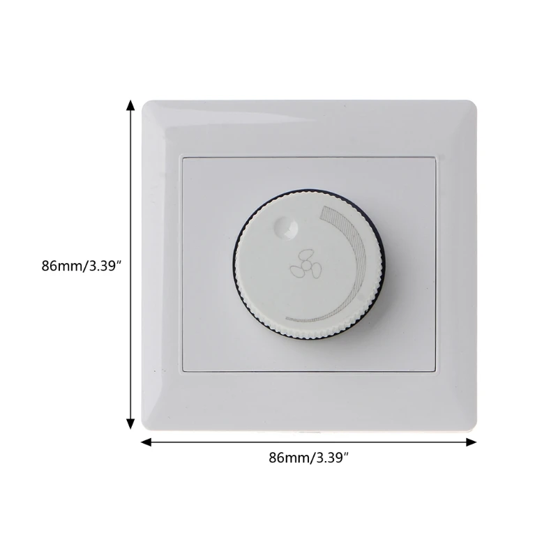 220V 200W Adjustment Ceiling Fan Speed Control Wall Button Dimmer