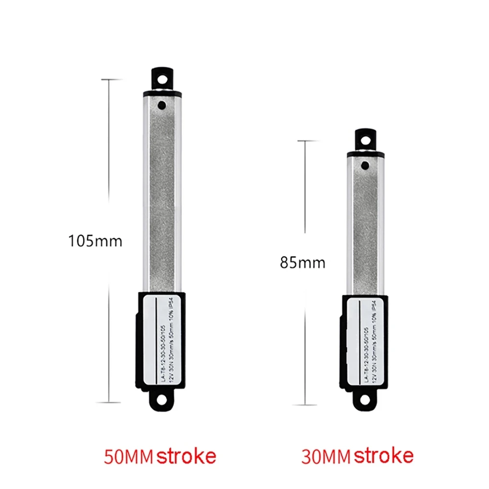 188N Micro Linear Actuator DC12V Telescopic Rod 17mm 30mm 50mm 75mm 100mm Electric Lineal Actuador Motor Wireless Controller