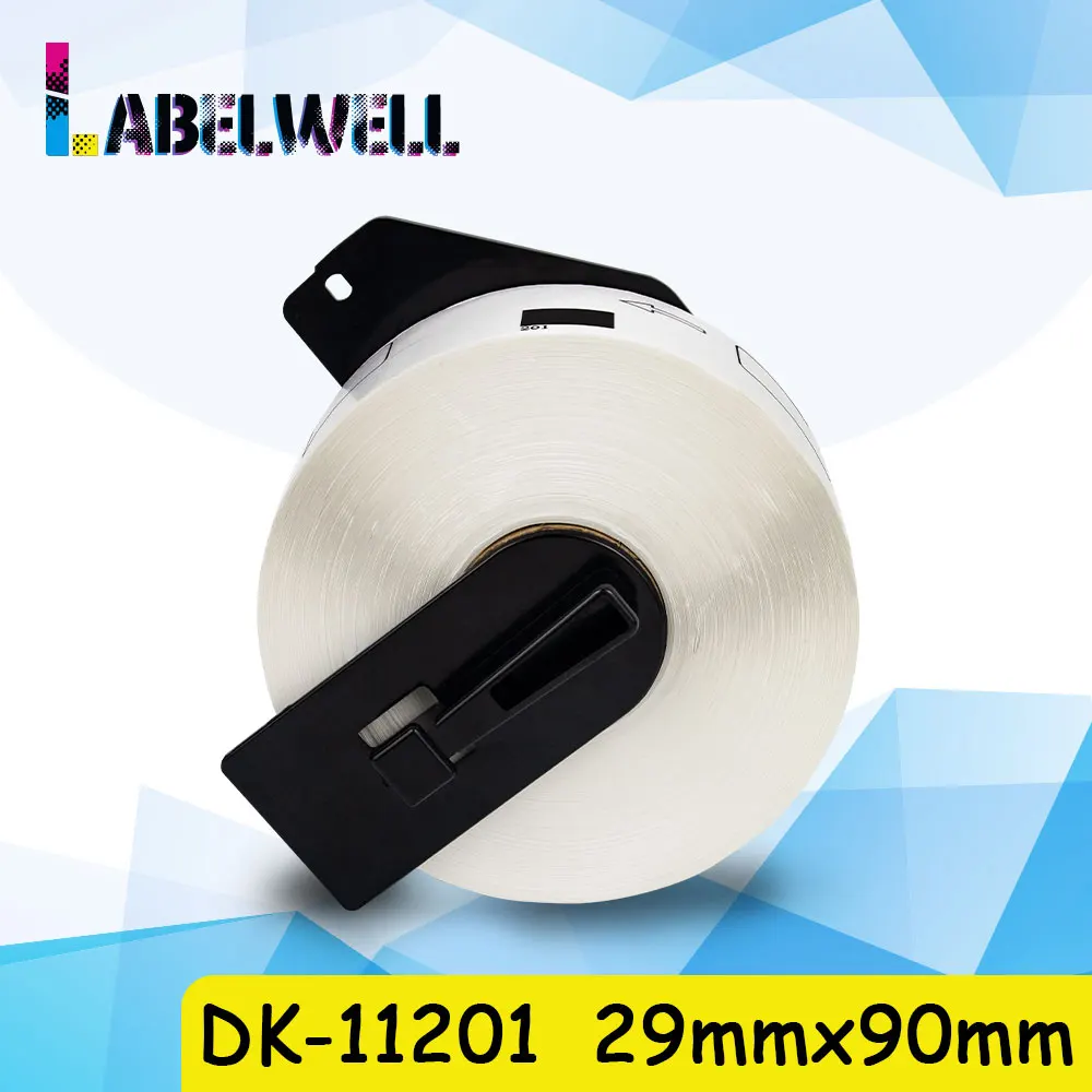 Labelwell DK-11201 29mm*90mm*400pcs Compatible for Brother DK label DK-1201 Thermal Paper for Brother Label Printer QL-1050 500