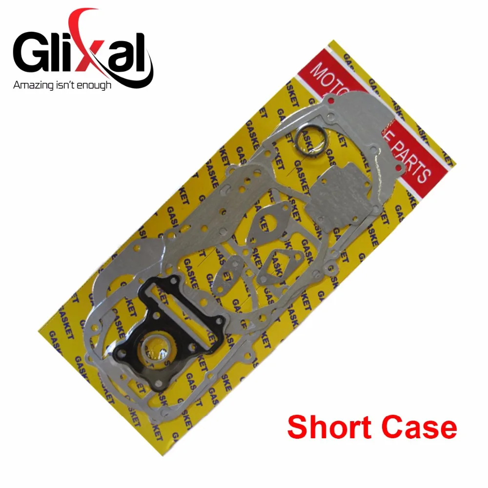 Glixal GY6 49cc 50cc 60cc 80cc 100cc kompletne pełny papier zestaw uszczelek dla 10 cal felgi 139QMA 139QMB skuter motorower ATV