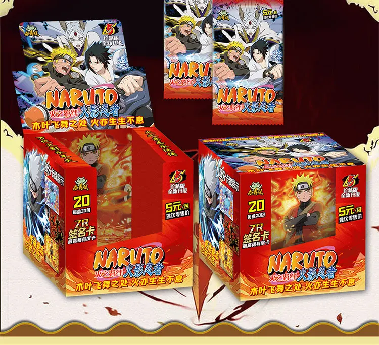 Naruto Cards Fetters Fire Otsuki Kaguya Uzumaki Immortals Sasuke Kakashi Oshemaru SSR Collection Game Cards For Children Gift