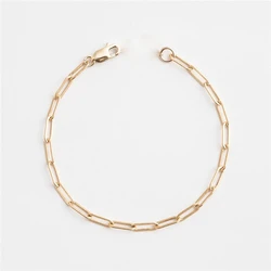 14K Gold Filled Chain Bracelet Handmade Jewelry Boho Charms Bracelets Vintage Anklets for Women Bridesmaid Gift