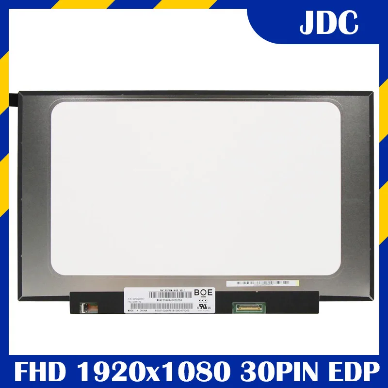 NV140FHM-N48/N3B 14'' inch display For T490 T495 laptop IPS LCD Screen  LP140WF7 SPB1 B140HAN04.2 FRU 01YN170 02DL762