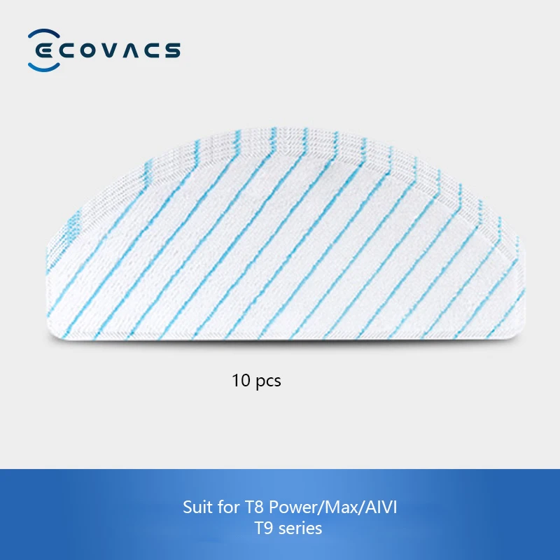 ECOVACS оригинальный 10 шт. коврик для мытья микрофибры для серии Deebot T8 AIVI T8 max T9 AIVI