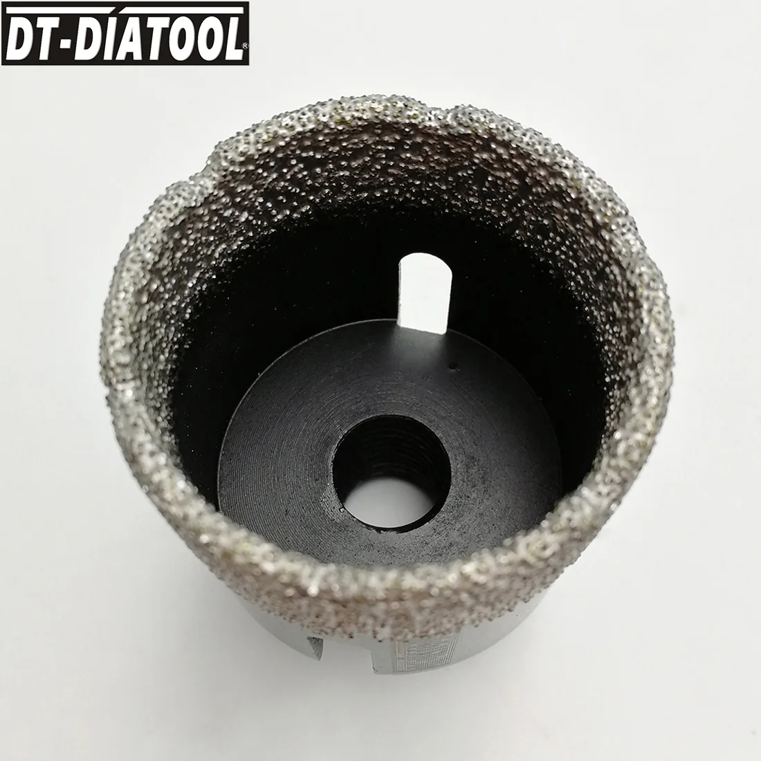 DT-DIATOOL 2 Chiếc M14 Đường Kính 43 Mm Khô Hút Chân Không Chia Lửa Bằng Đồng Nguyên Kim Cương Lõi Khoan Khoan Gạch Men Lỗ Cưa Đá Hoa Cương Đá Cẩm Thạch đá Khoan Bits