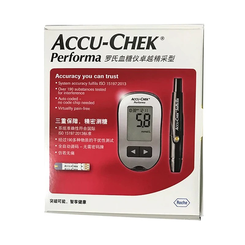 accu-chek-performa-kit-medidor-monitor-sistema-diabetico-de-glicose-no-sangue