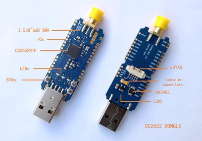 CC2652P CC2652 BLE Simplelink 2.4G Zigbee2MQTT Thread Home Assistant Coordinator Router CC2652P USB Dongle Stick