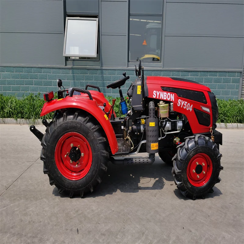 New Orchard Mini 50HP Garden Tractors With Four Cylinder Engine Machine Multifunction Farm Tractors