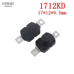 10pcs Push Button Switch, 1712KD, 30V, 1A, Flashlight Lock, 17 * 12 * 9.5mm, Table Lamp, Flashlight Button with On Off Switch