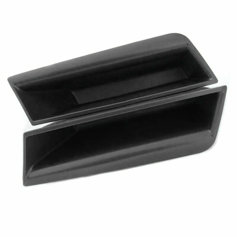 Car Storage Box Front Door Side Handle Organizer For Mercedes-Benz C Class W204 2008-2014 Tickets Plastic Black Storage Boxes